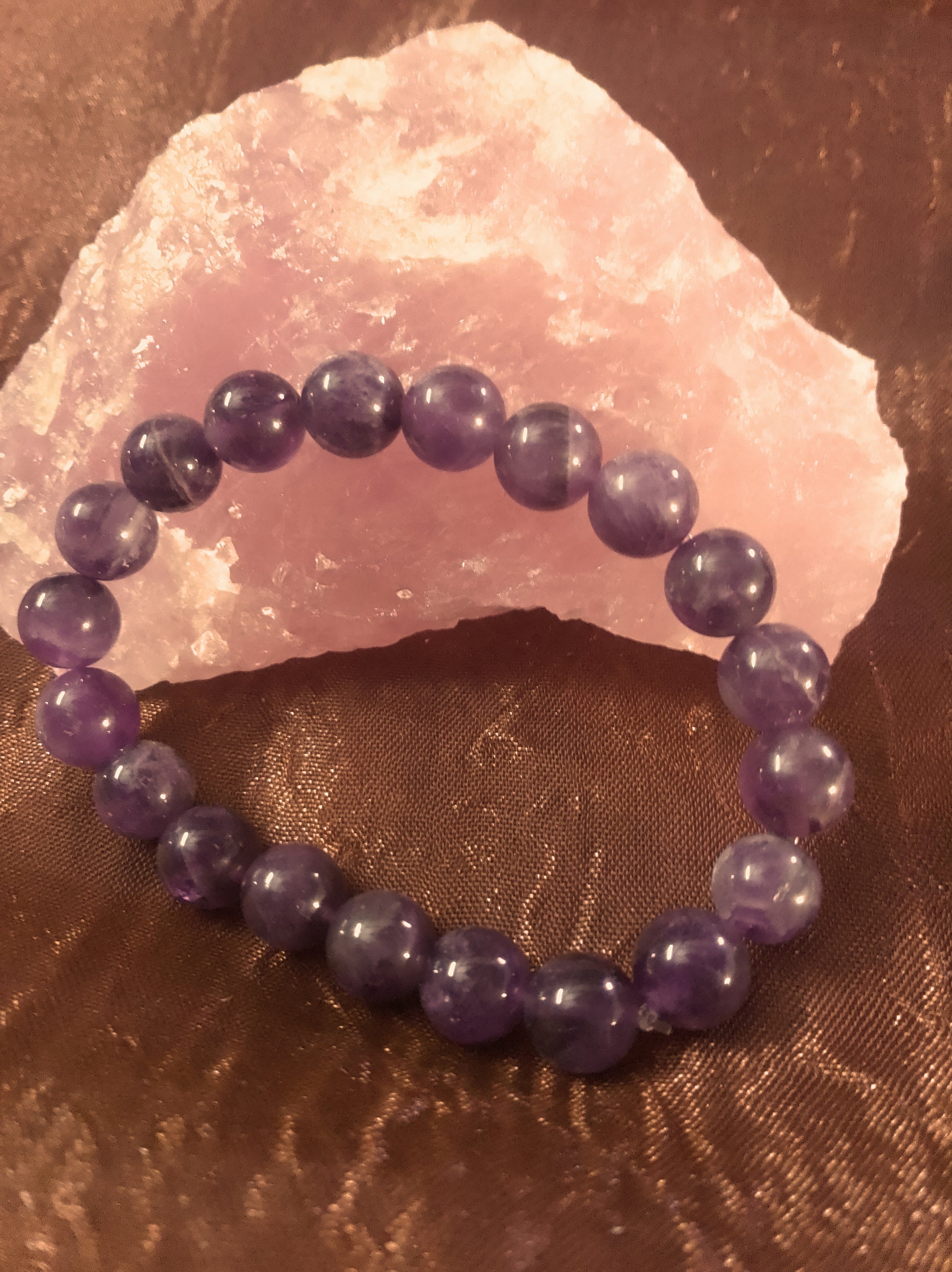 Bracelet en Pierre En Améthyste