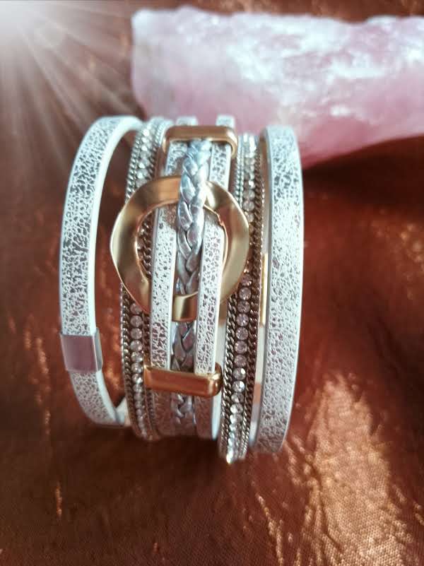 Bracelet cuir-simili cuir