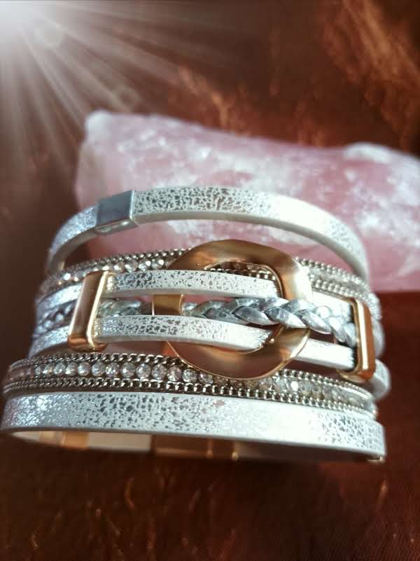 Bracelet cuir-simili cuir