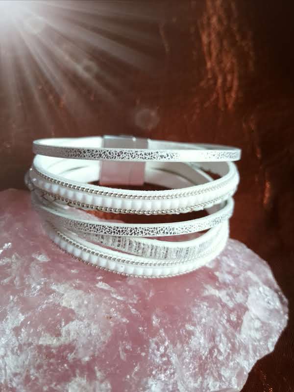Bracelet cuir-simili cuir
