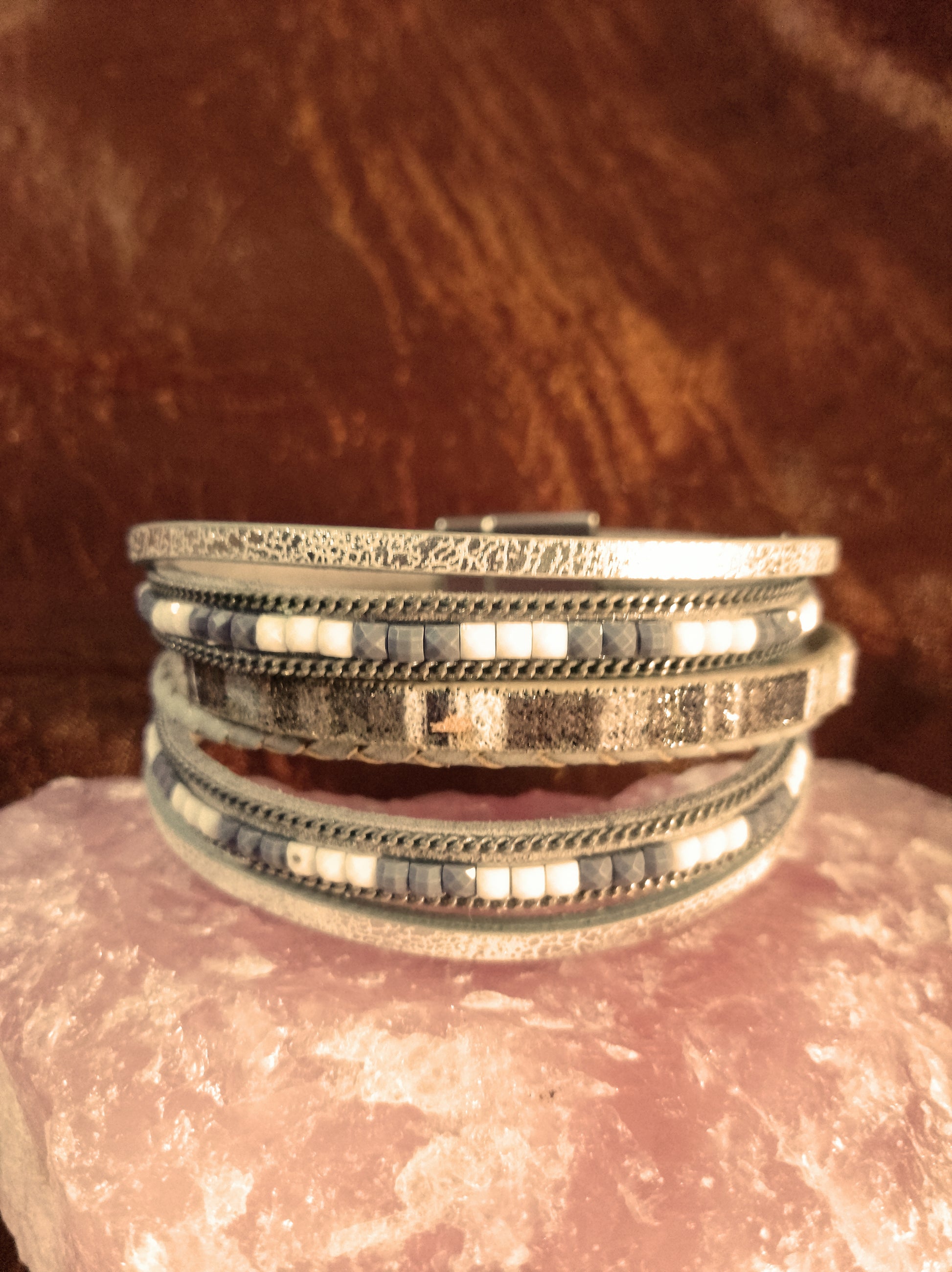 Bracelet cuir-simili cuir