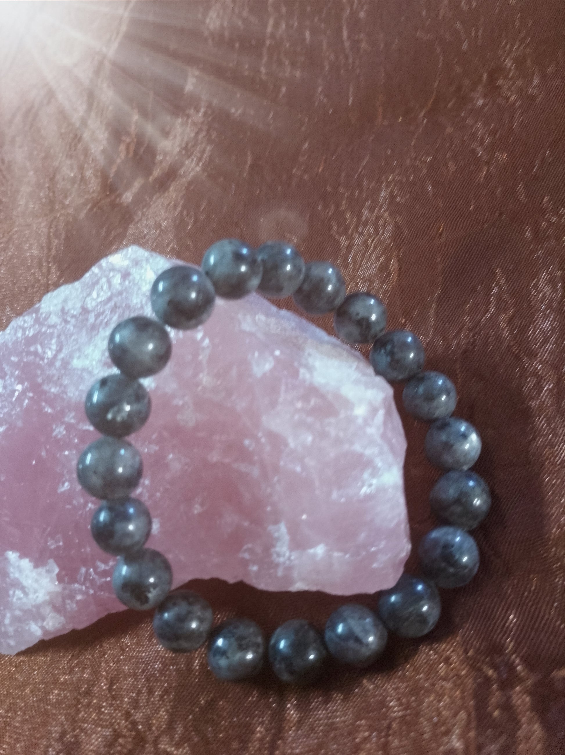 Bracelet en Pierre Larvikite