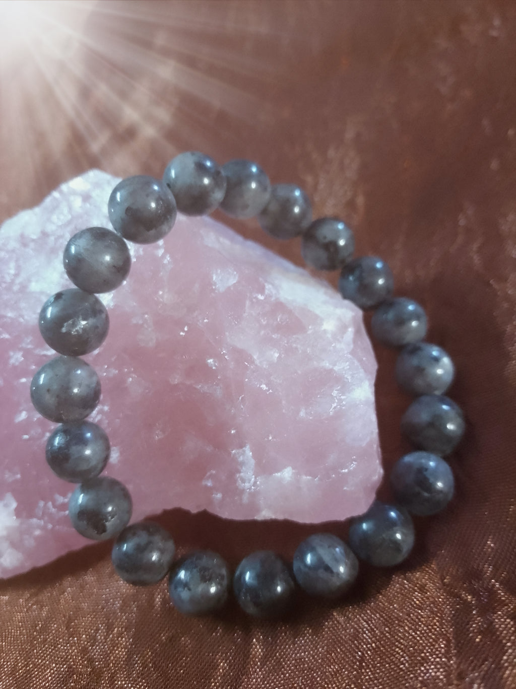 Bracelet en Pierre Larvikite