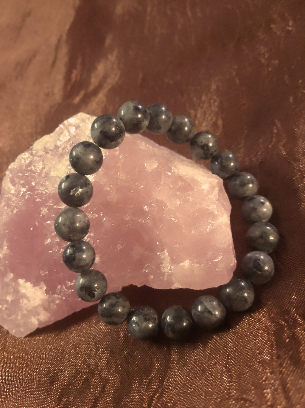 Bracelet en Pierre Larvikite
