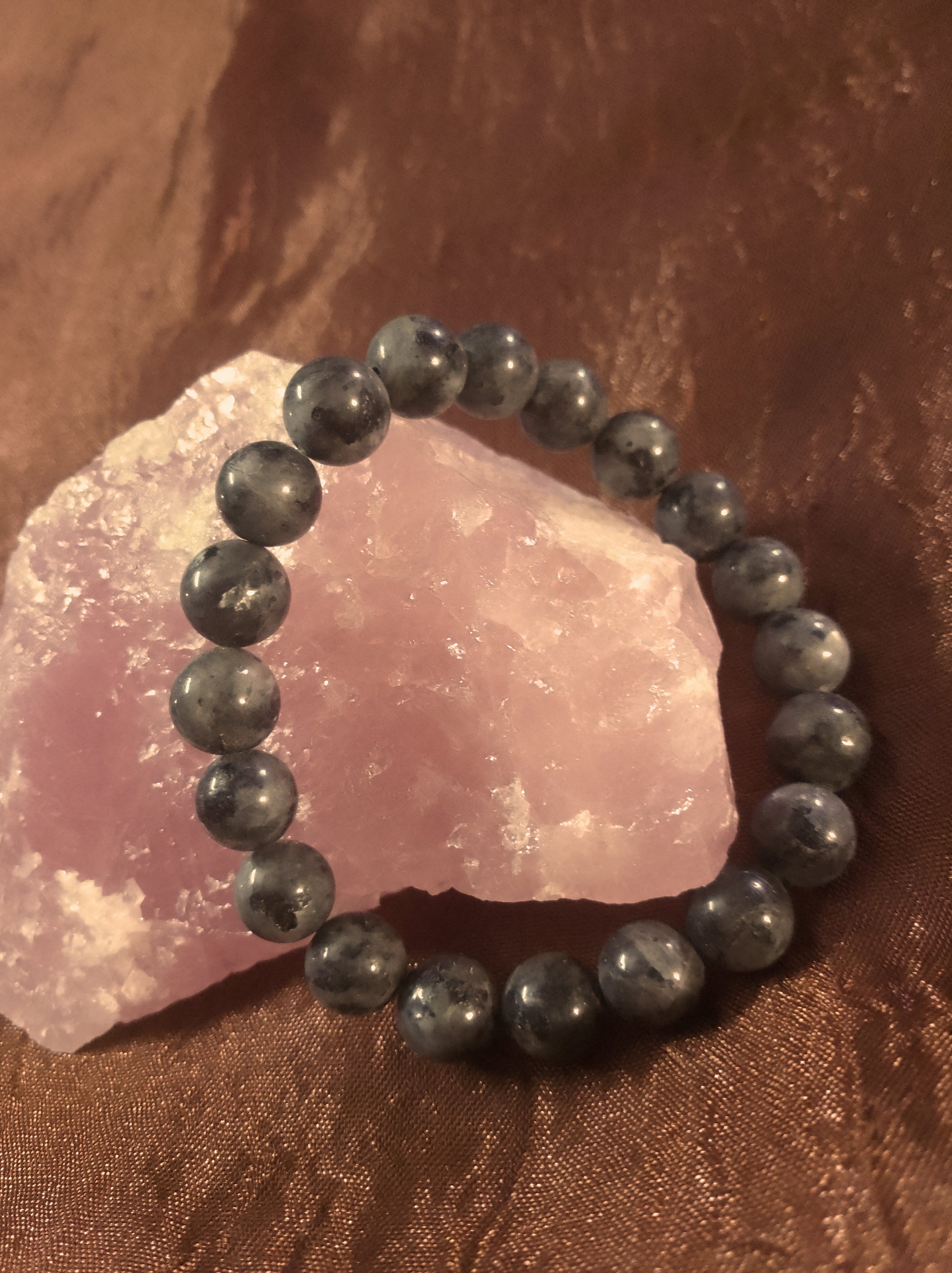 Bracelet en Pierre Larvikite