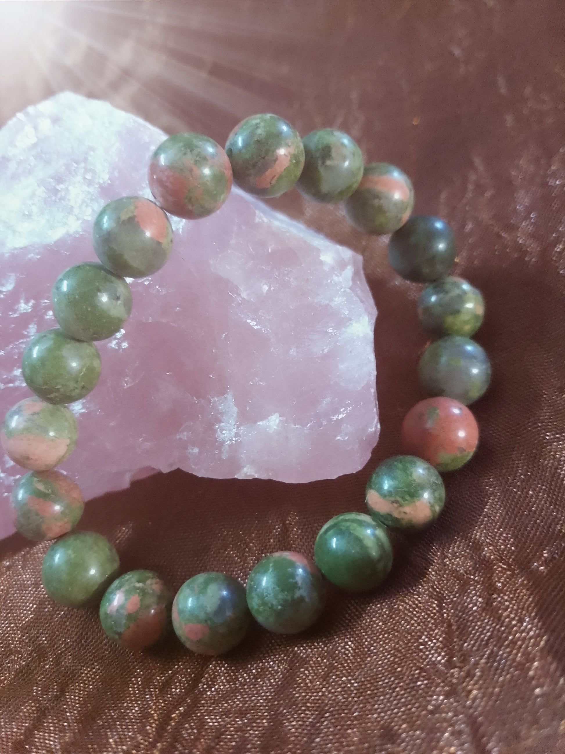 Bracelet en Pierre Unakite