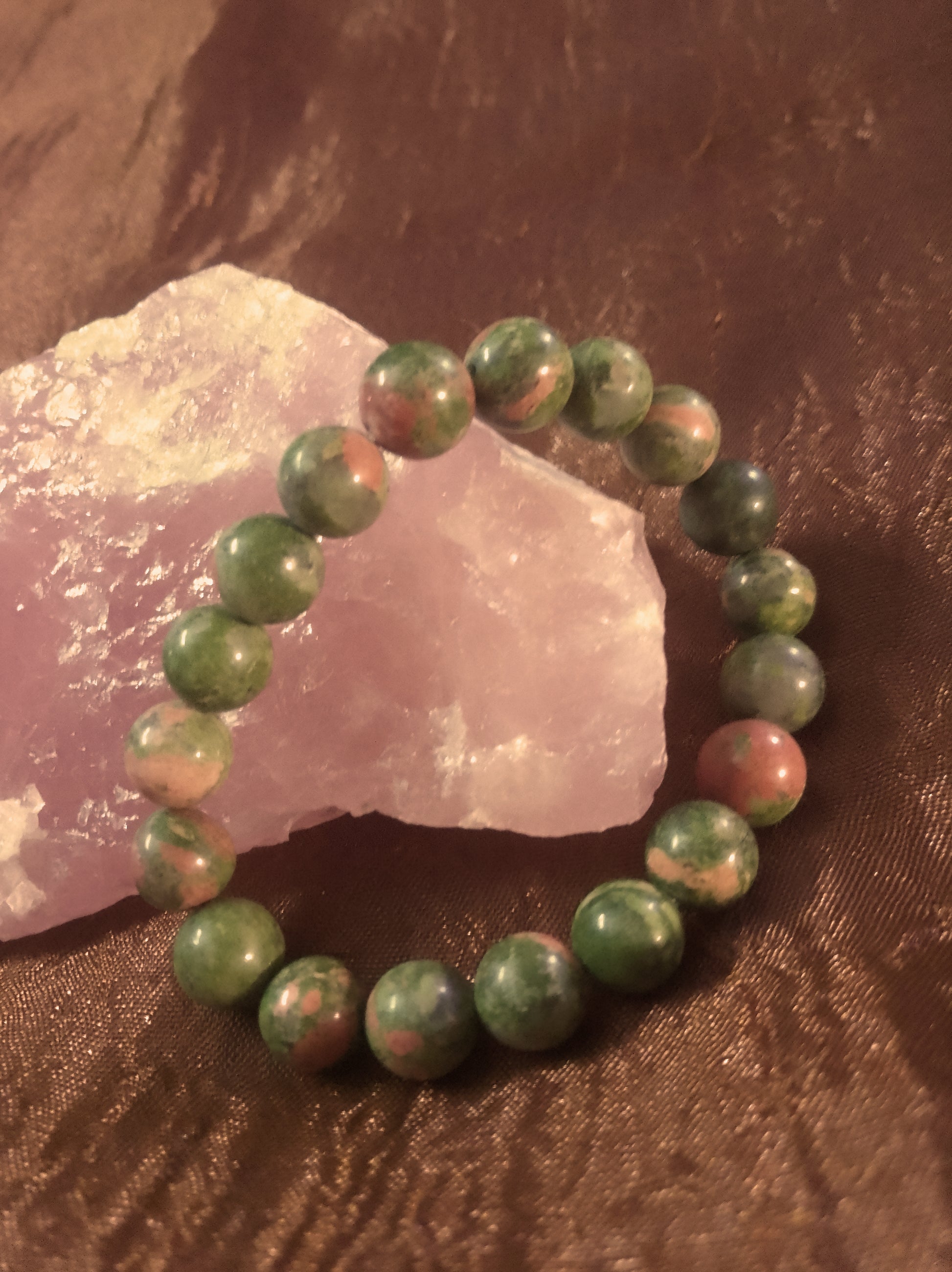 Bracelet en Pierre Unakite