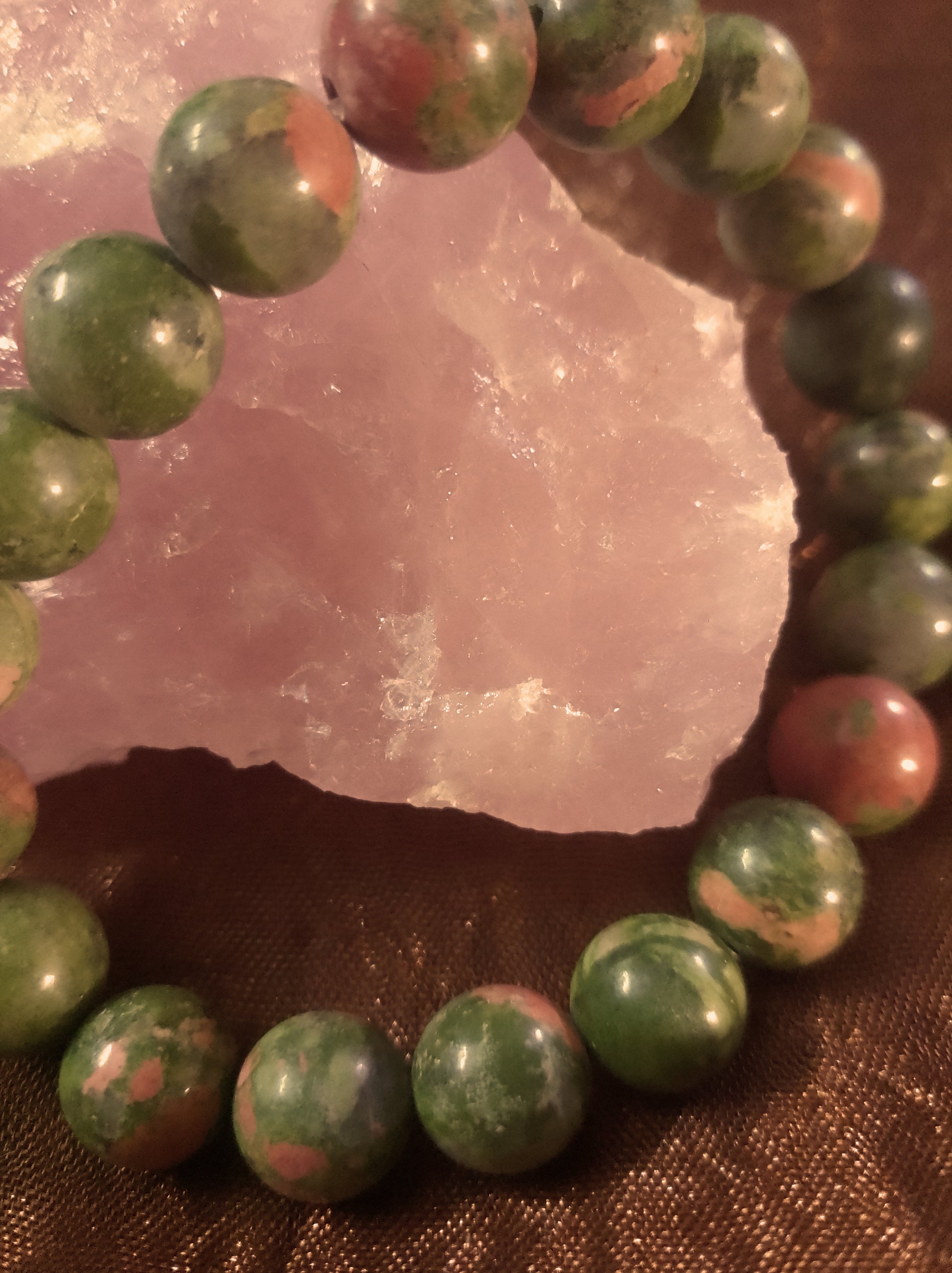 Bracelet en Pierre Unakite