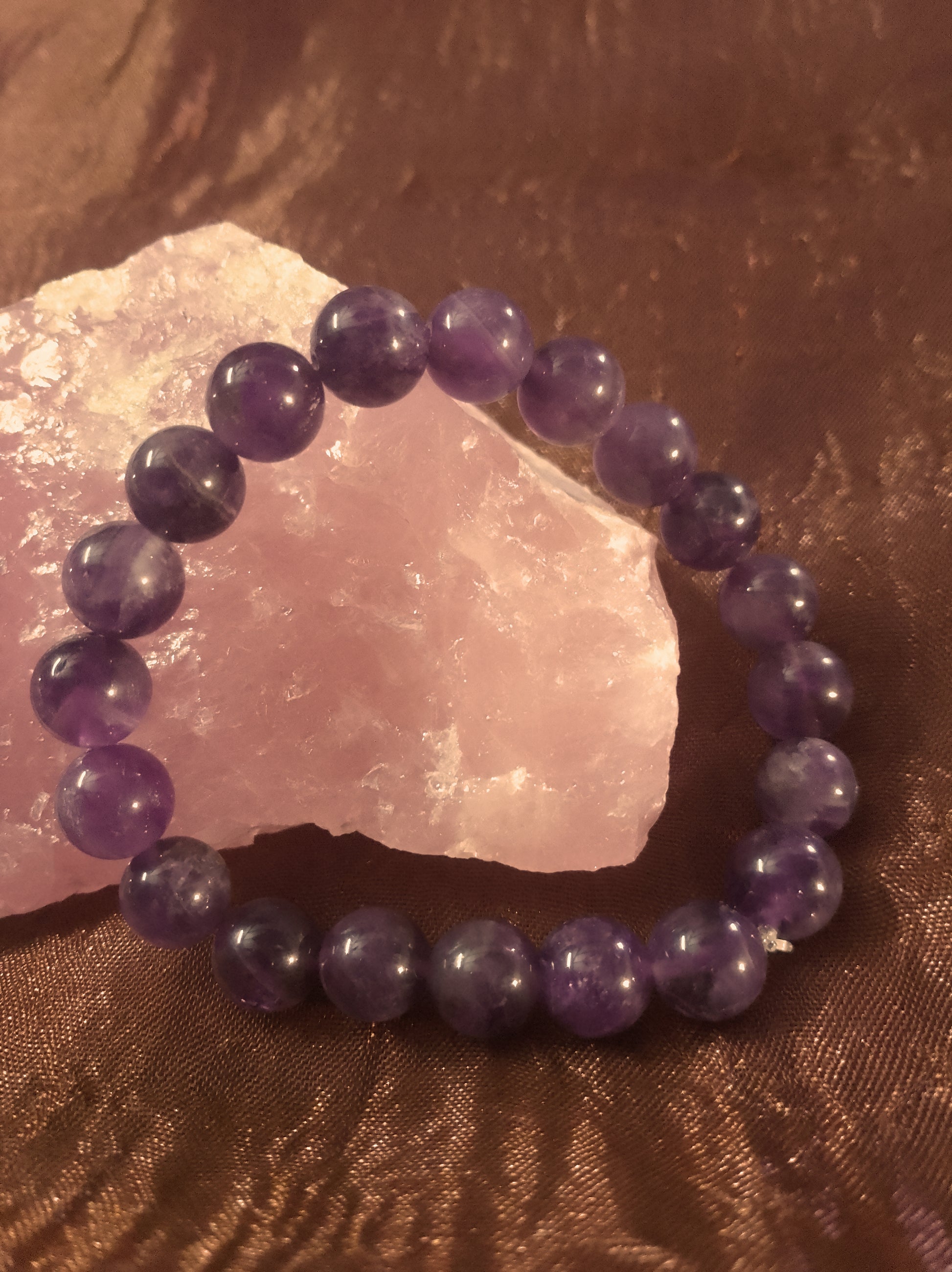 Bracelet en Pierre En Améthyste