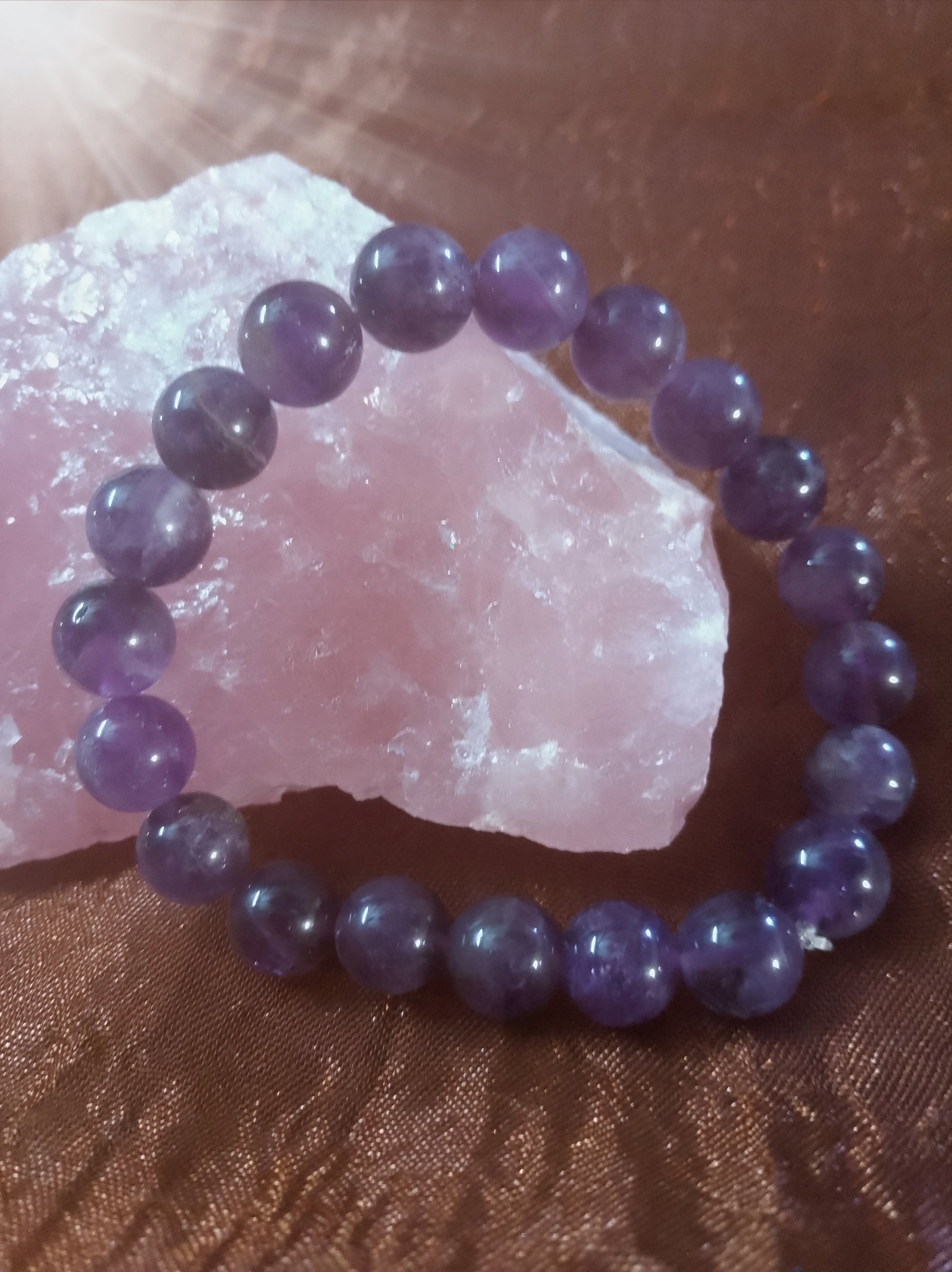 Bracelet en Pierre En Améthyste