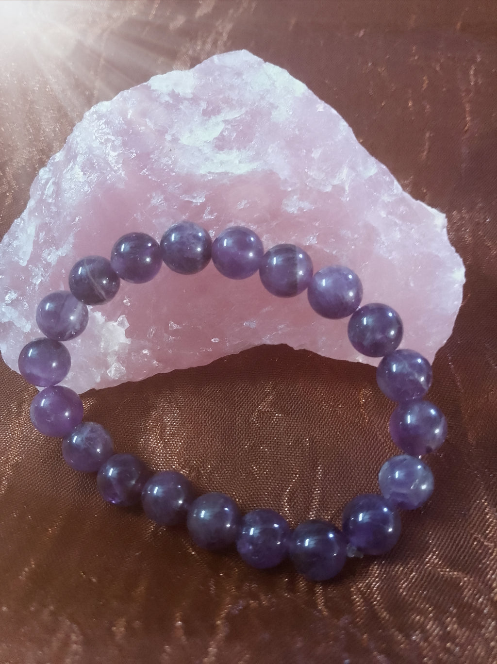 Bracelet en Pierre En Améthyste