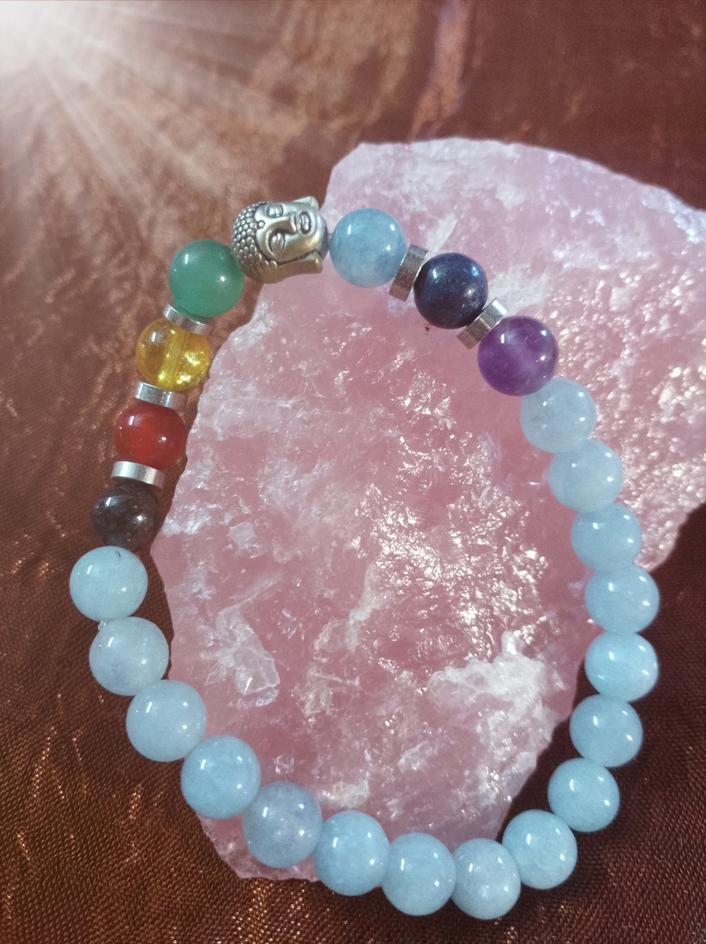 Bracelet en Pierre Angélite