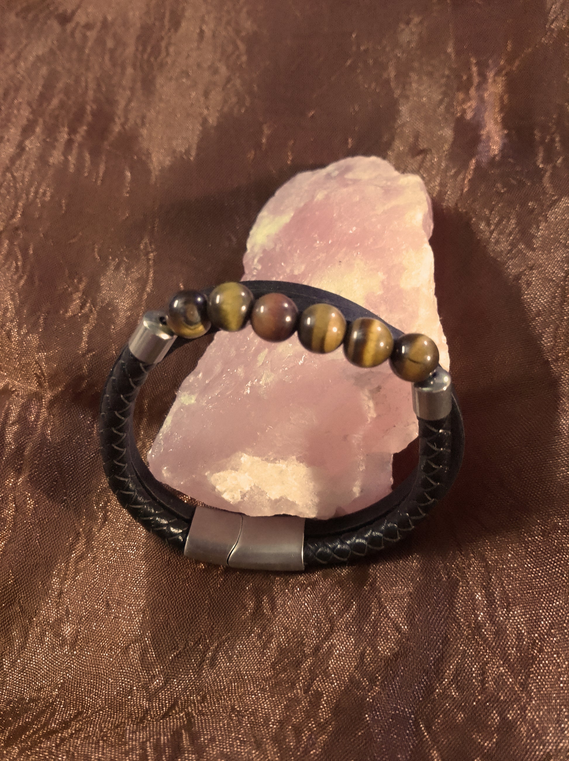 Bracelet en cuir de 21 cm